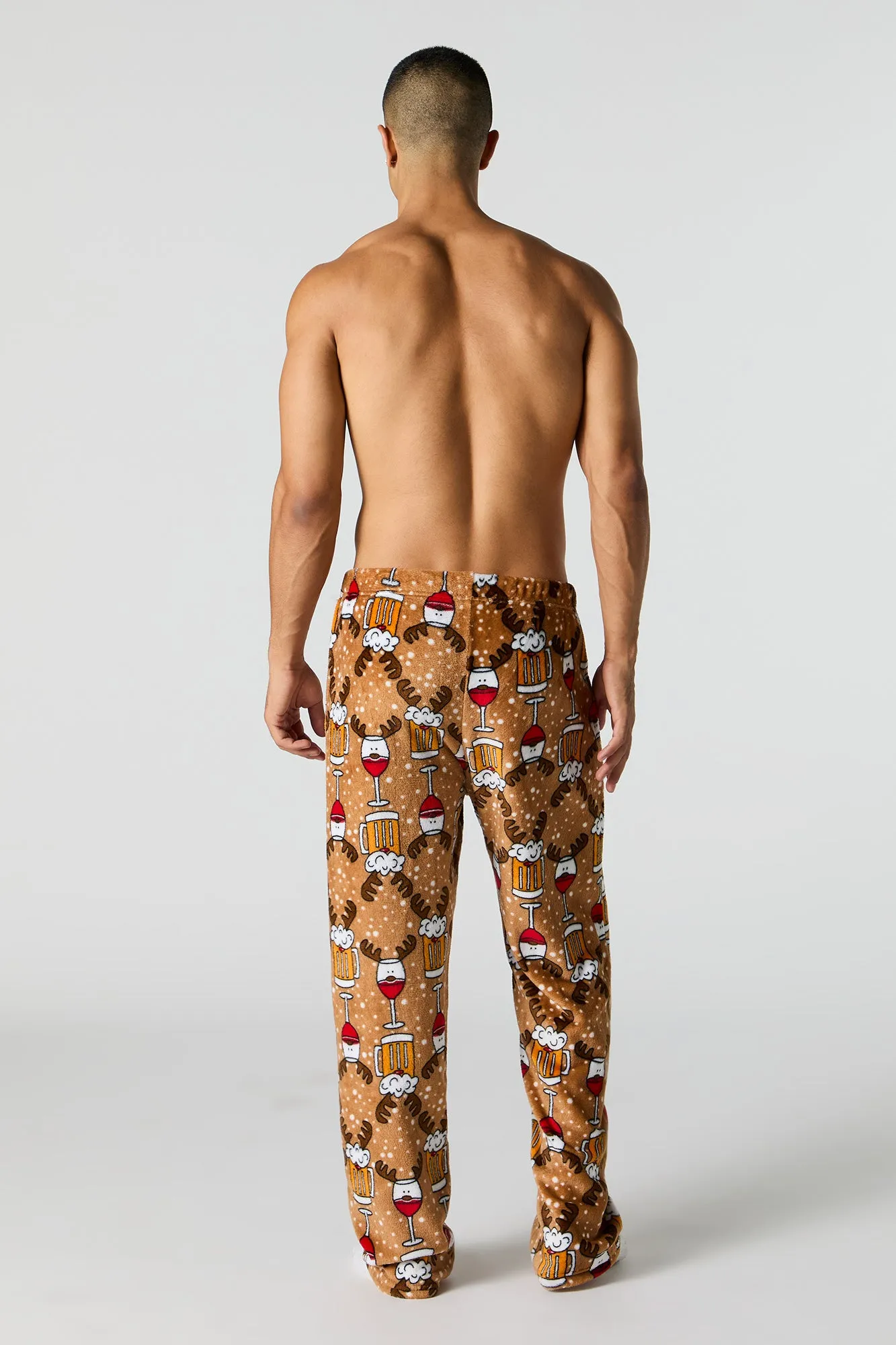 Christmas Print Plush Pajama Pant sold by Charlotte Russe product image thumbnail 5
