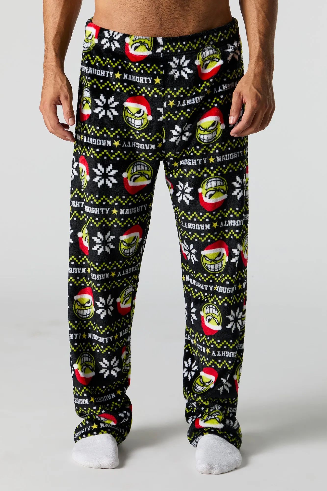 Christmas Print Plush Pajama Pant sold by Charlotte Russe