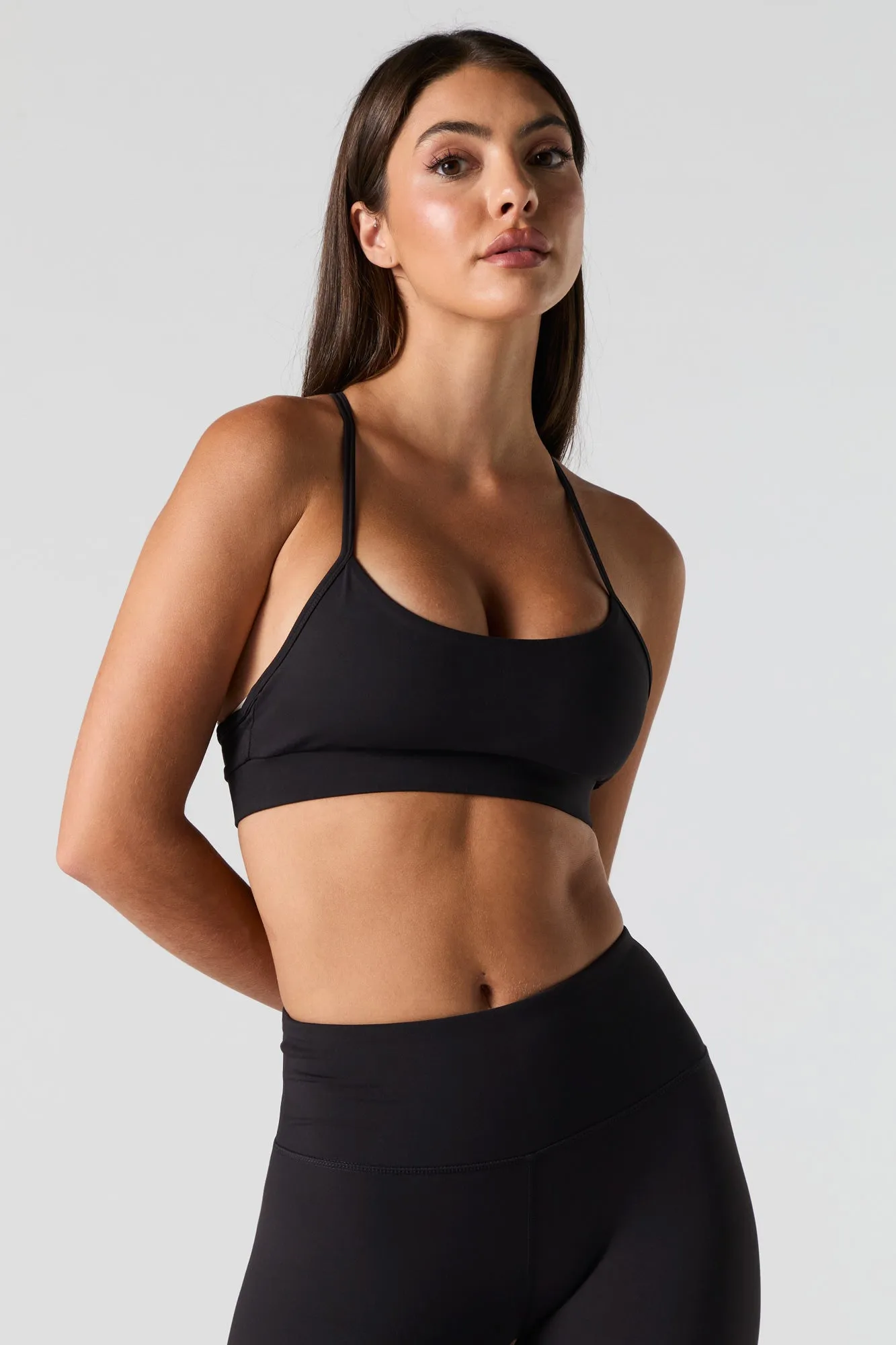 Active Scoop Neck Sports Bra sold by Charlotte Russe product image thumbnail 5