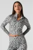 Active Mock Zip-Up Long Sleeve Top sold by Charlotte Russe