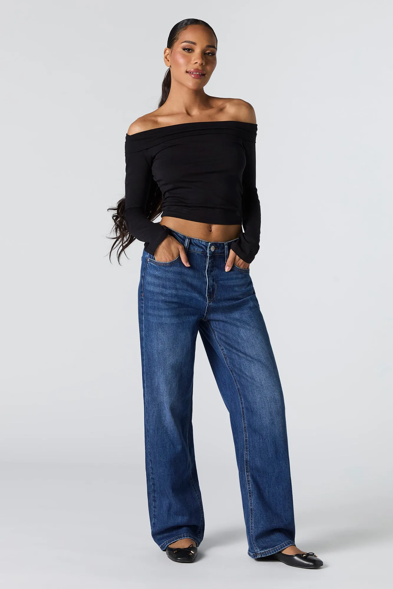 Everyday Wide Leg Jean sold by Charlotte Russe