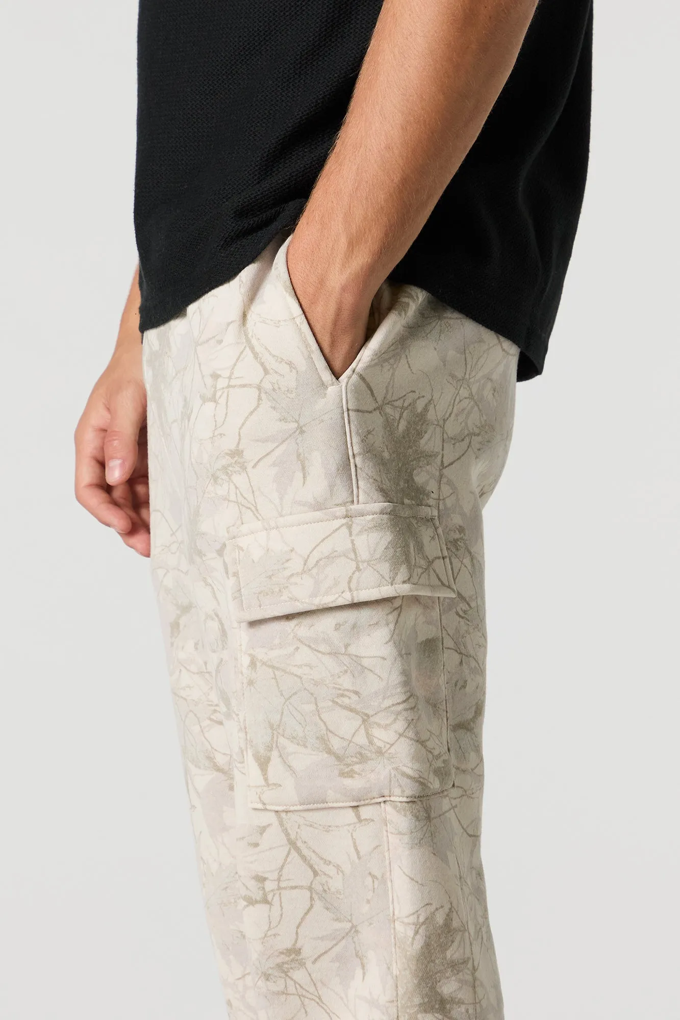 Everyday Fleece Cargo Jogger sold by Charlotte Russe product image thumbnail 4