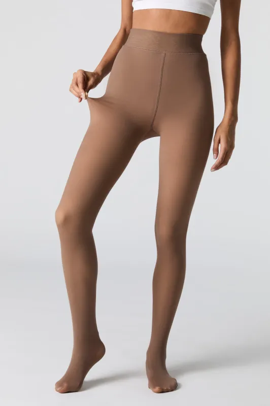 Sheer Look Fleece Lined Tights sold by Charlotte Russe