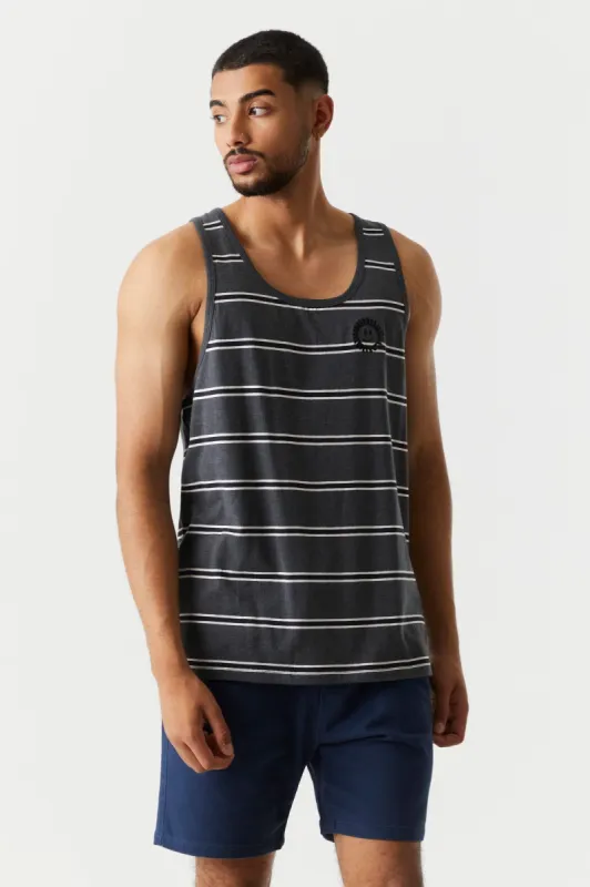 Embroidered Sun Striped Tank sold by Charlotte Russe