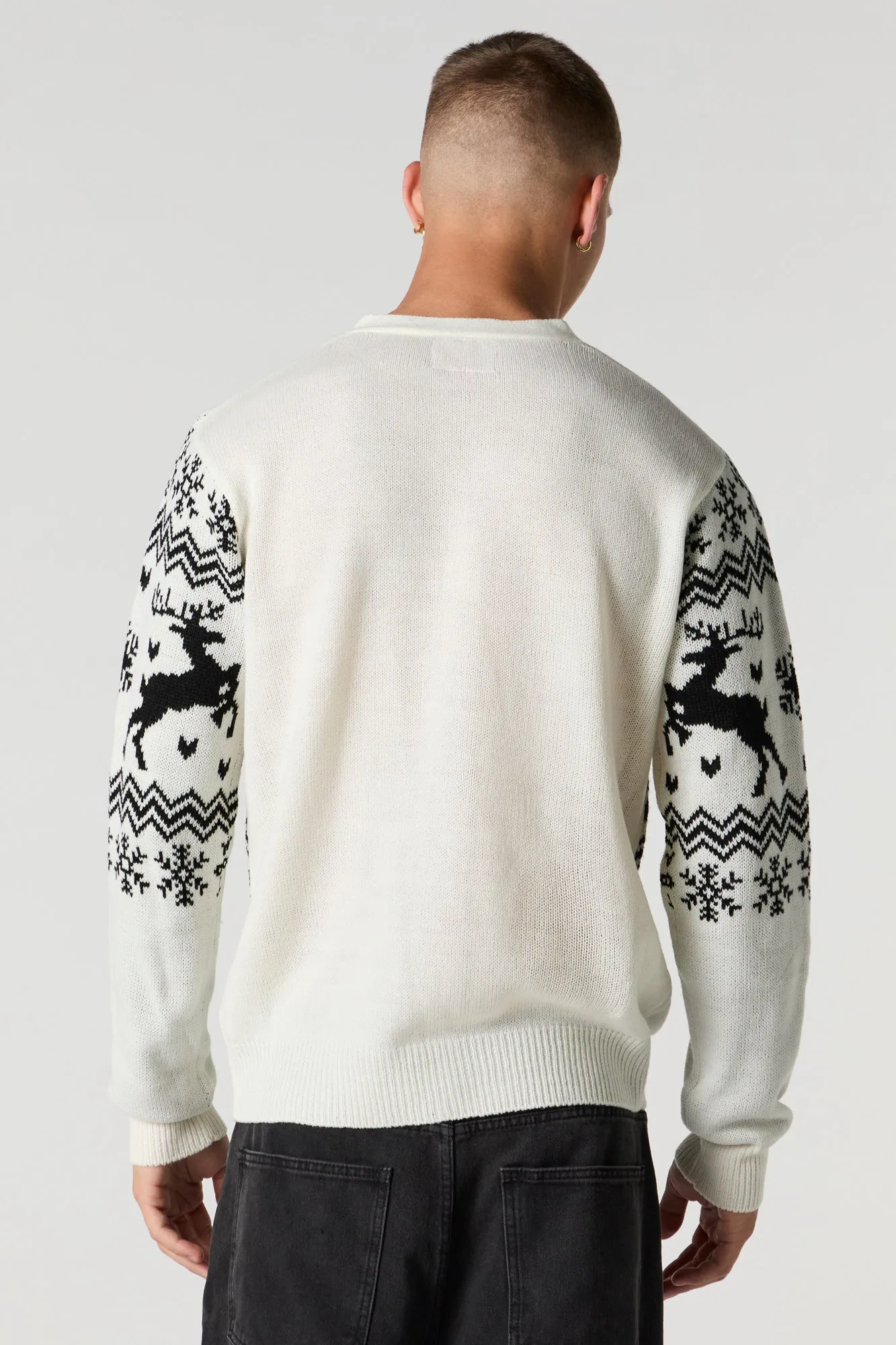 Fairisle Knit Christmas Cardigan sold by Charlotte Russe product image thumbnail 2