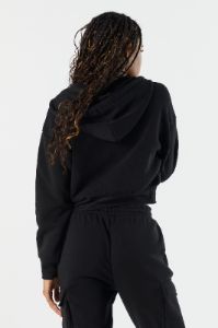 Fleece Cargo Pocket Zip-Up Hoodie sold by Charlotte Russe