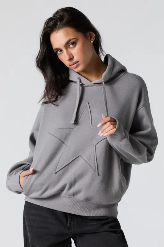 Graphic Fleece Hoodie sold by Charlotte Russe