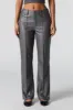 Faux Leather Exposed Seam Straight Leg Pant sold by Charlotte Russe