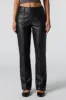 Faux Leather Exposed Seam Straight Leg Pant sold by Charlotte Russe