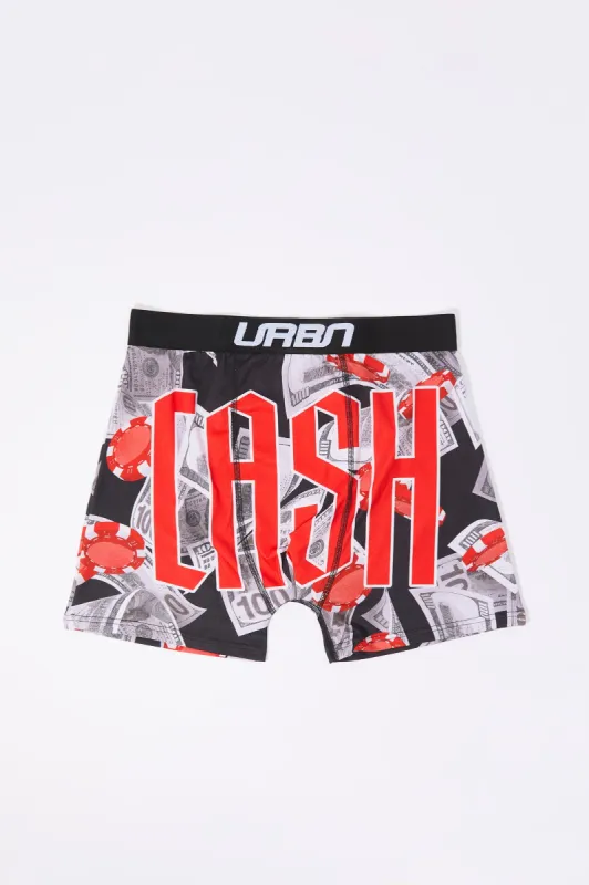 URBN Cash Print Boxer Brief sold by Charlotte Russe