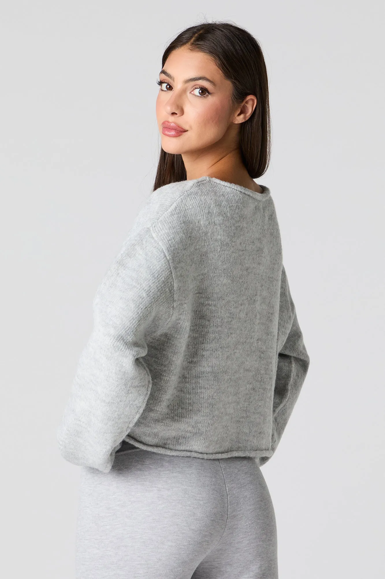 Boat Neck Boxy Sweater sold by Charlotte Russe product image thumbnail 2