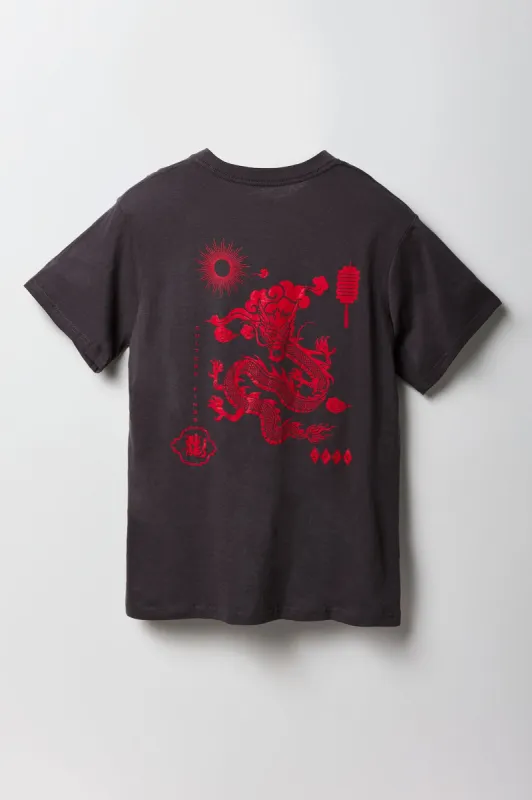 Red Dragon Graphic T-Shirt sold by Charlotte Russe