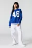 Embroidered Striped Trim Fleece Sweatshirt sold by Charlotte Russe