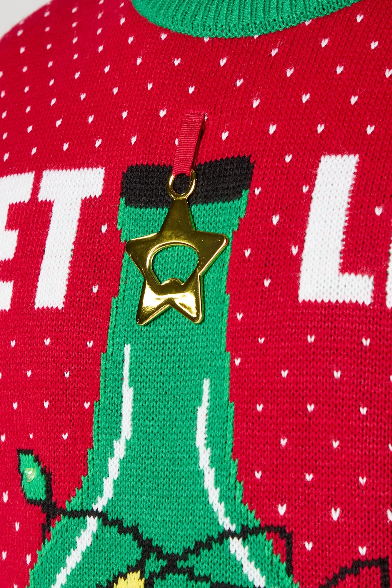 Get Lit Light Up Ugly Christmas Sweater sold by Charlotte Russe product image thumbnail 5