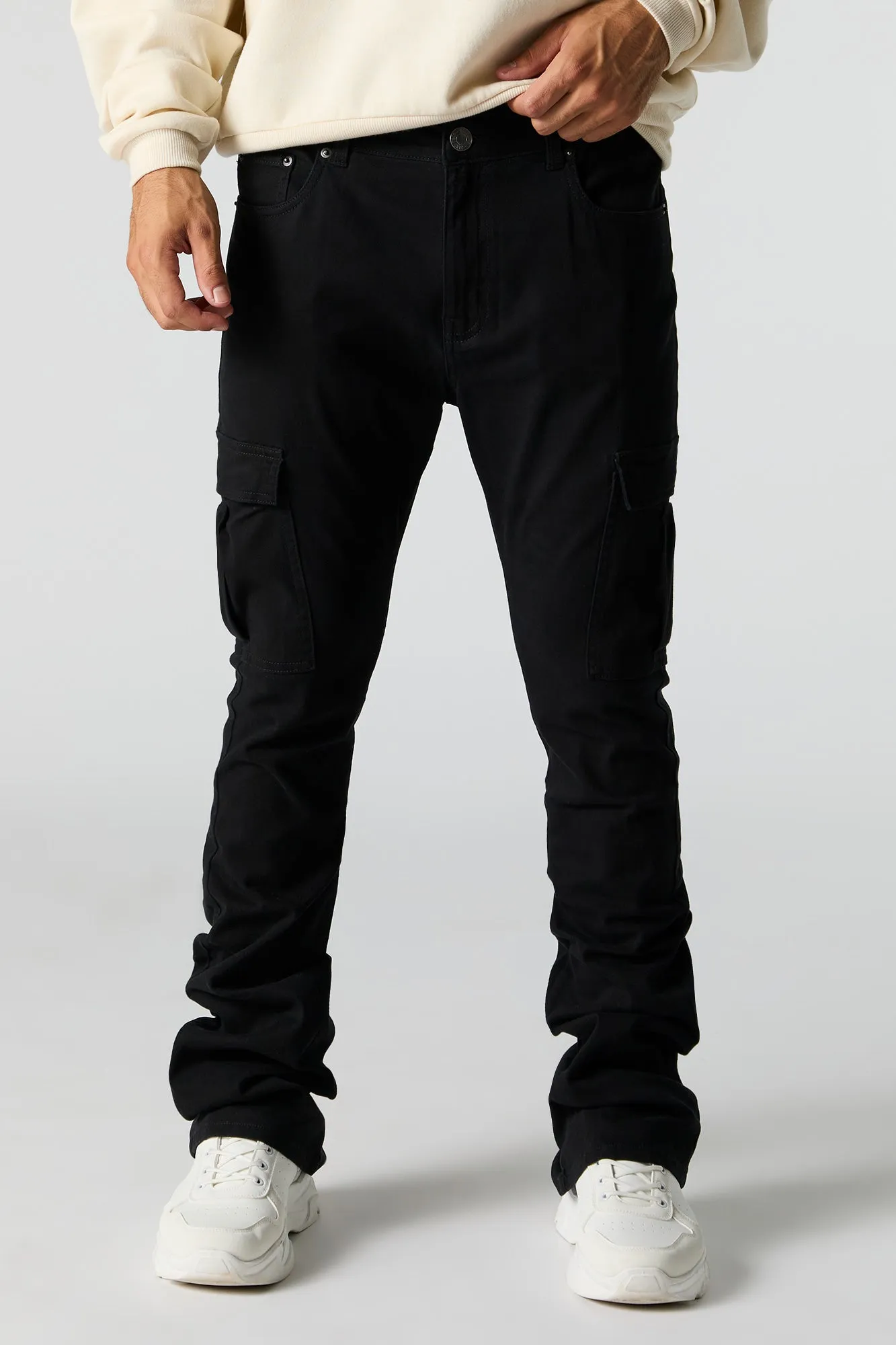 Stacked Cargo Pant sold by Charlotte Russe product image thumbnail 4