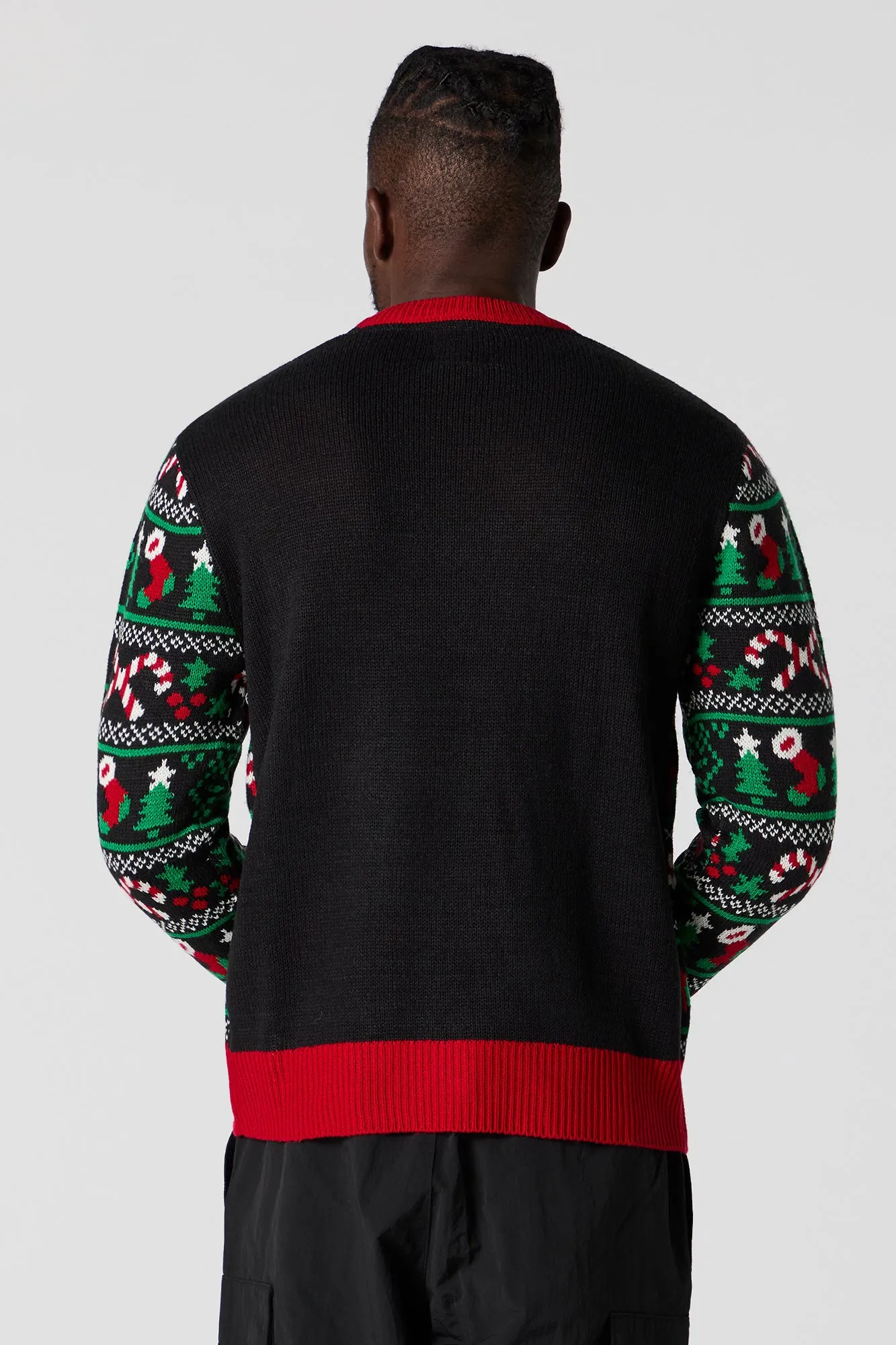 Fuzzy 3D Llama Ugly Christmas Sweater sold by Charlotte Russe product image thumbnail 2