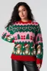 3D Santa Hat Fairisle Christmas Sweater sold by Charlotte Russe