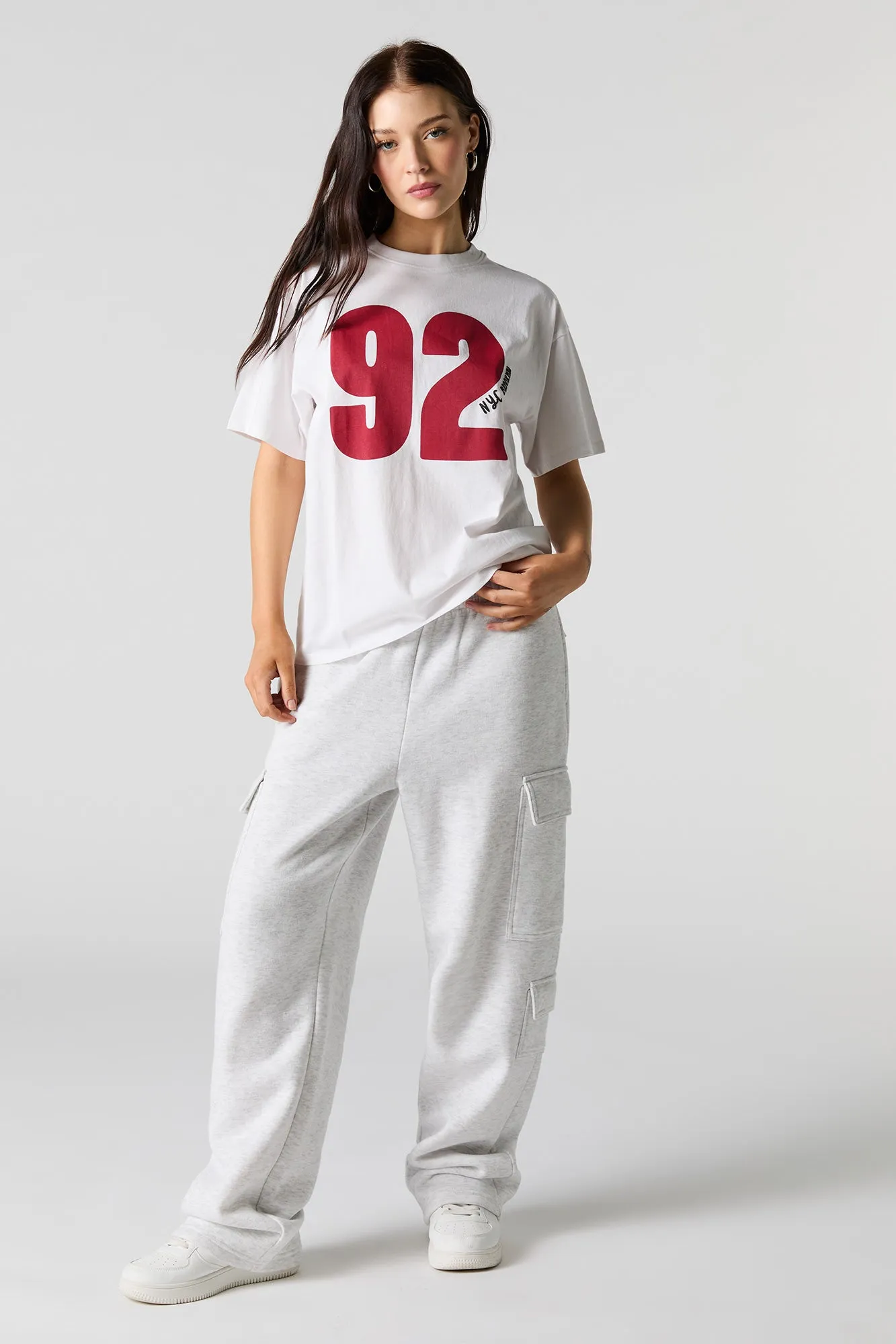 92 Brooklyn Graphic Boyfriend T-Shirt sold by Charlotte Russe product image thumbnail 2