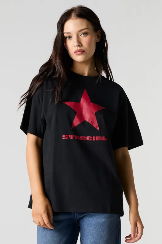 Stargirl Graphic Boyfriend T-Shirt sold by Charlotte Russe