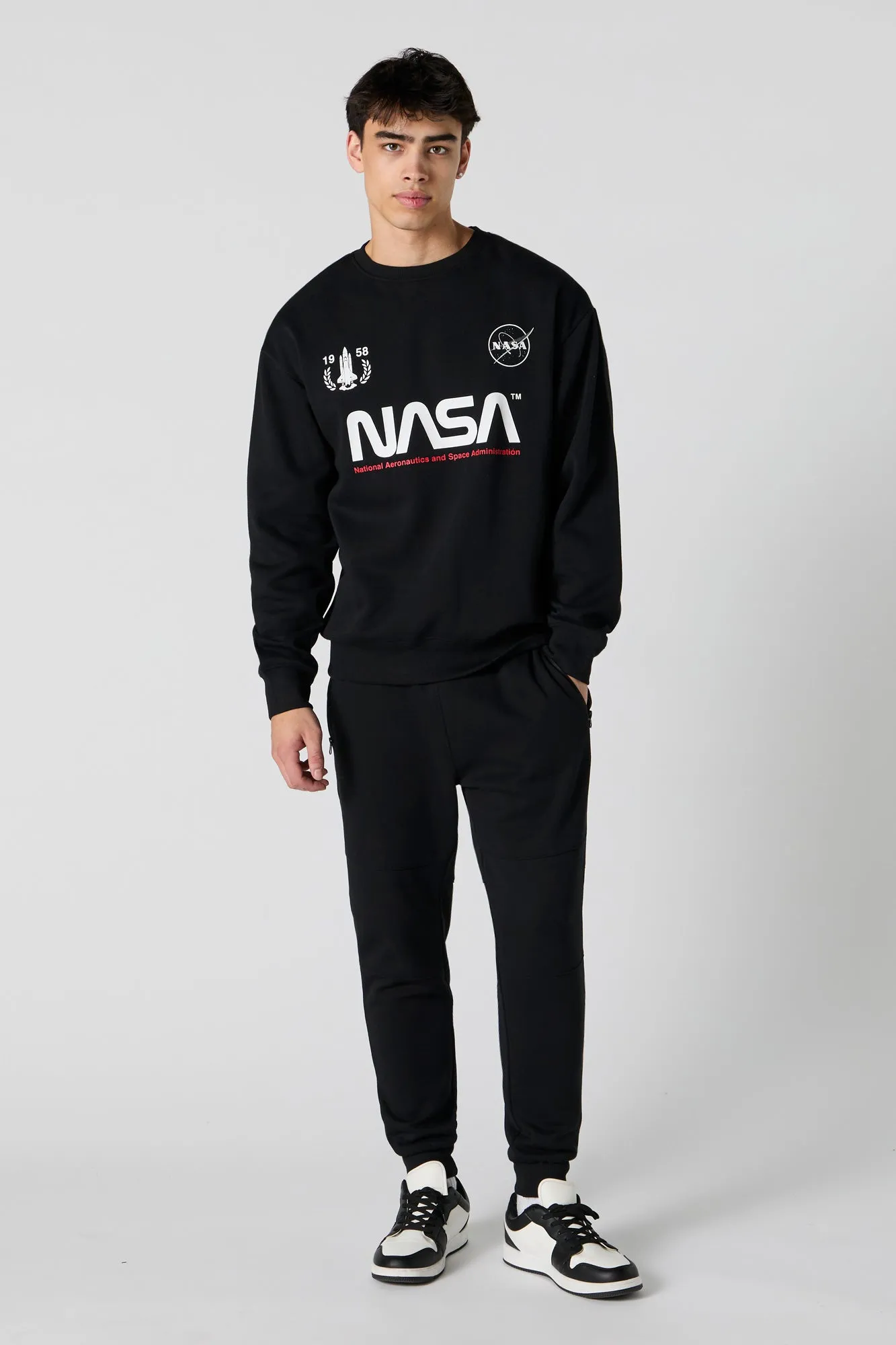 NASA Graphic Fleece Sweatshirt sold by Charlotte Russe product image thumbnail 3