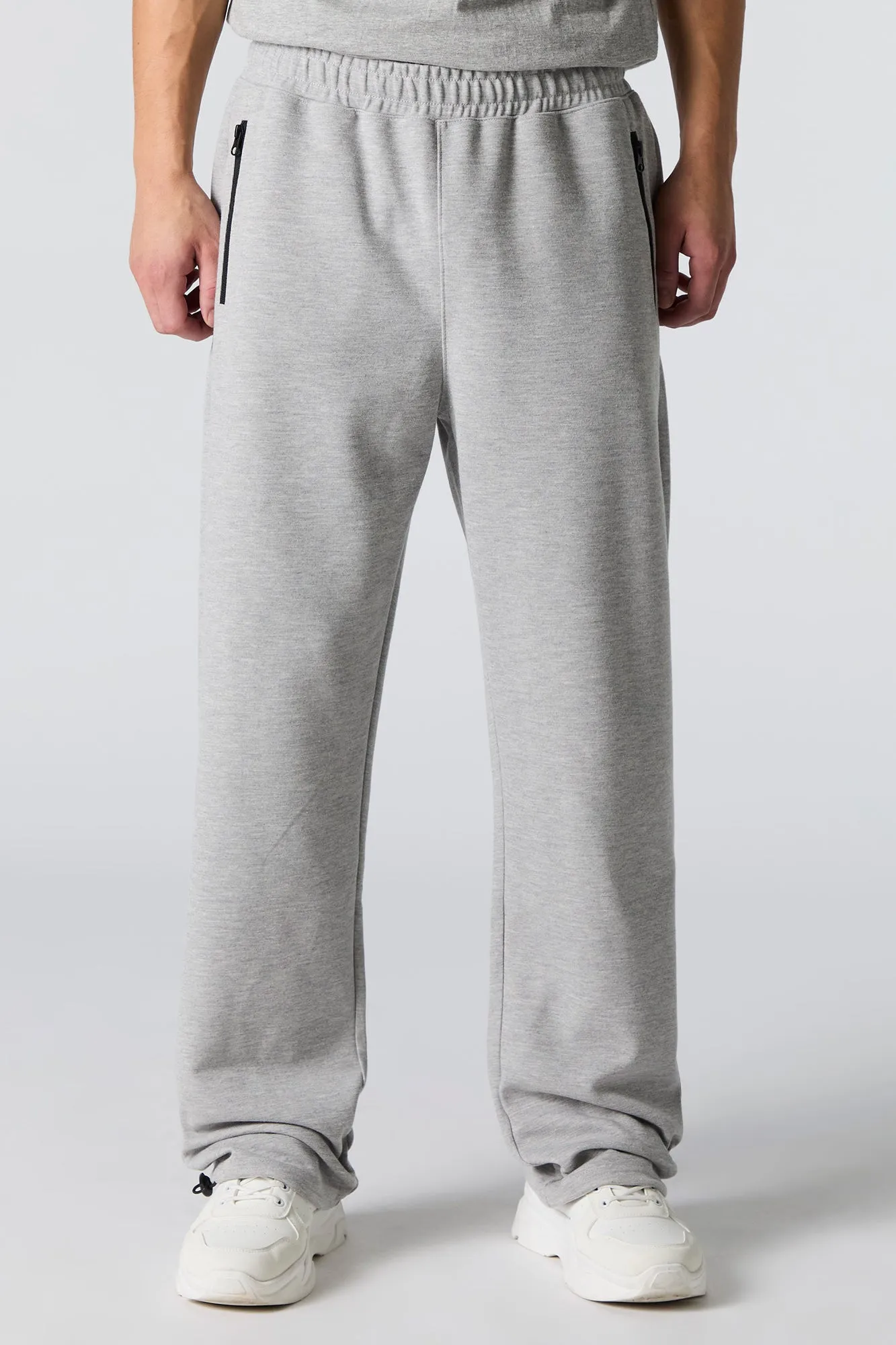 Active Fleece Zip Pocket Sweatpant sold by Charlotte Russe