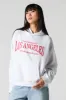 Oversized Graphic Fleece Hoodie sold by Charlotte Russe
