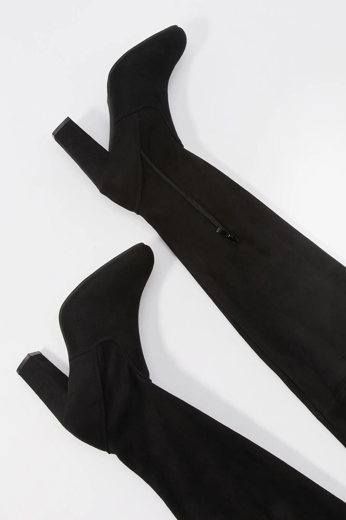 Self Tie Over the Knee Heeled Boot sold by Charlotte Russe product image thumbnail 4