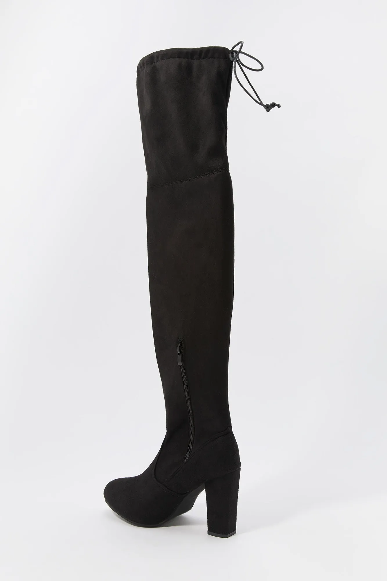 Self Tie Over the Knee Heeled Boot sold by Charlotte Russe product image thumbnail 3