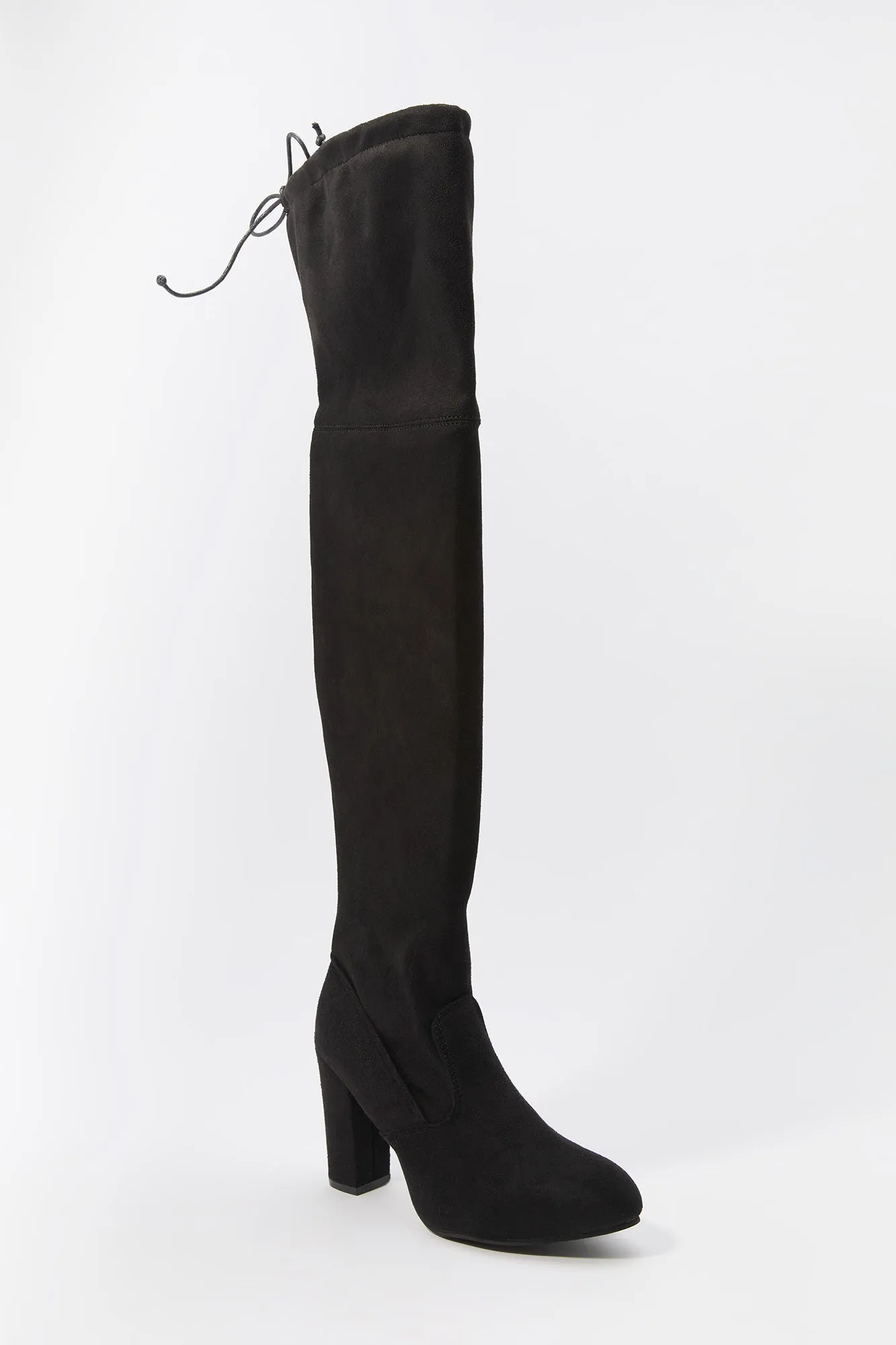Self Tie Over the Knee Heeled Boot sold by Charlotte Russe product image thumbnail 2