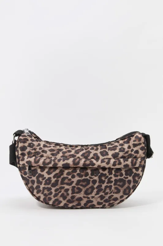 Nylon Half Moon Bag sold by Charlotte Russe