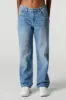 Medium Wash Slouchy Straight Leg Jean sold by Charlotte Russe