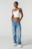 Medium Wash Slouchy Straight Leg Jean sold by Charlotte Russe