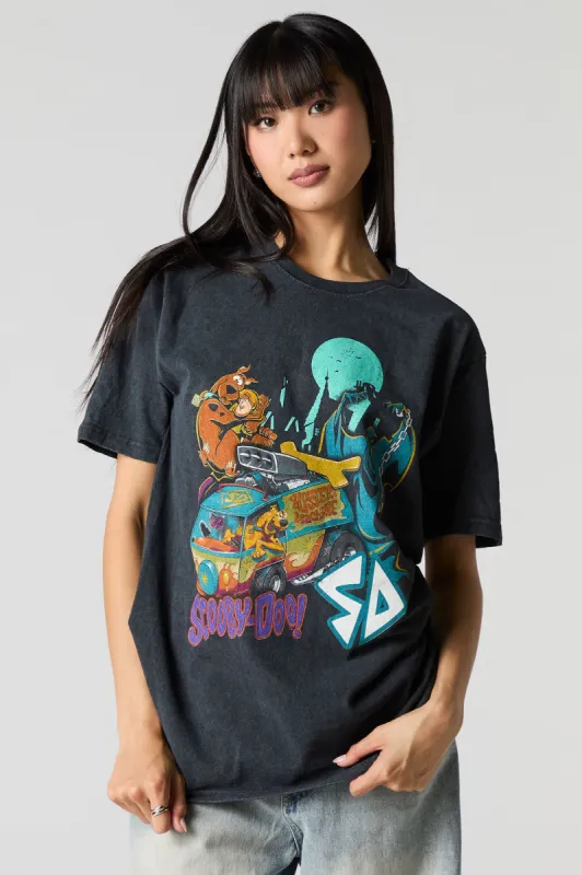 Scooby-Doo Unisex Graphic Washed T-Shirt made by Charlotte Russe