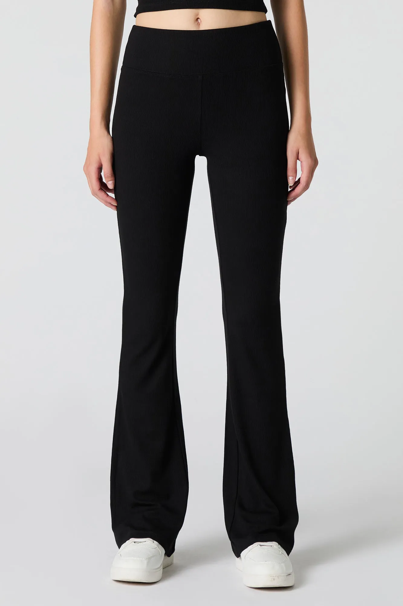 Active Ribbed Flare Pant sold by Charlotte Russe product image thumbnail 5