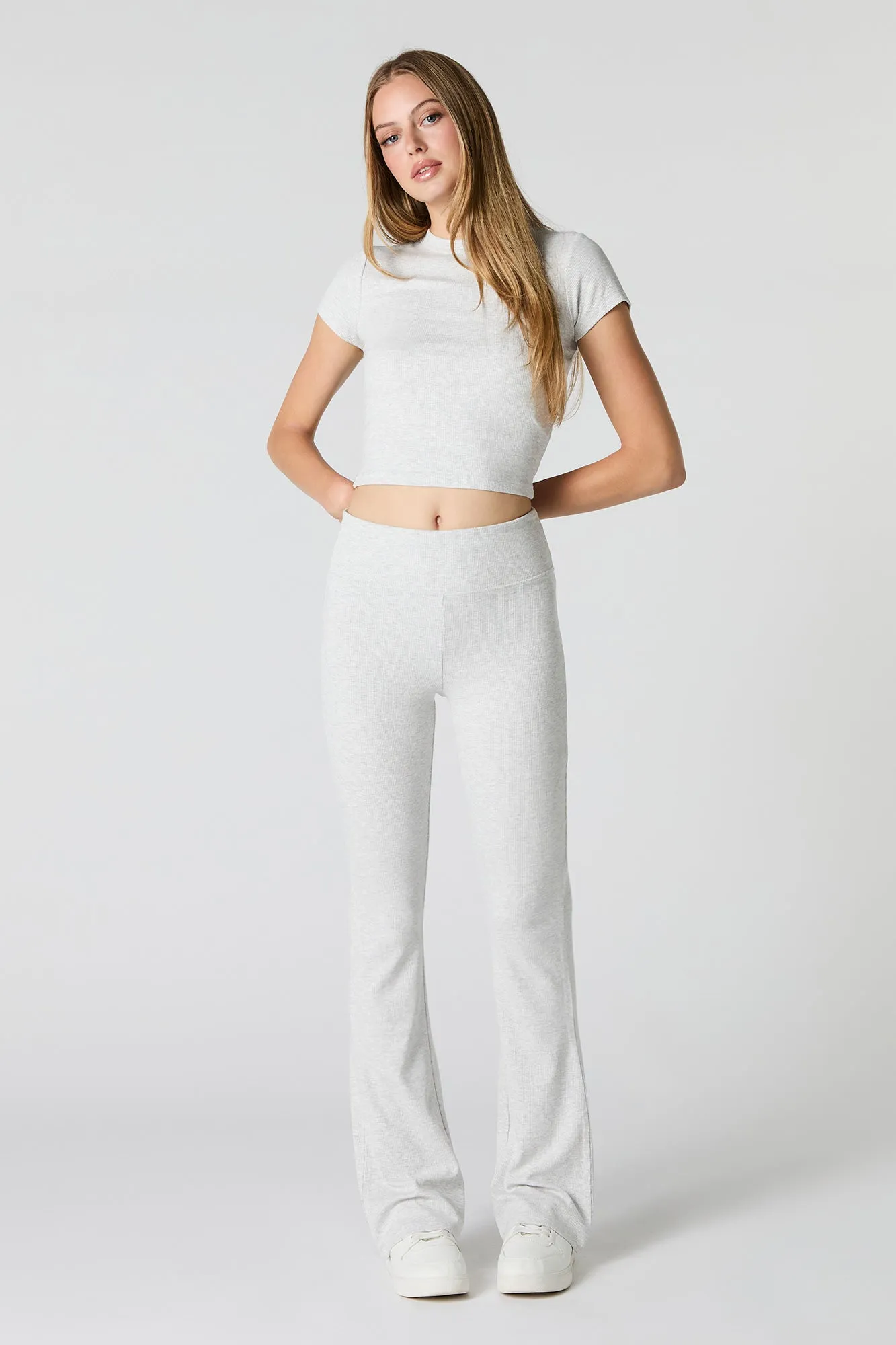 Active Ribbed T-Shirt sold by Charlotte Russe product image thumbnail 3