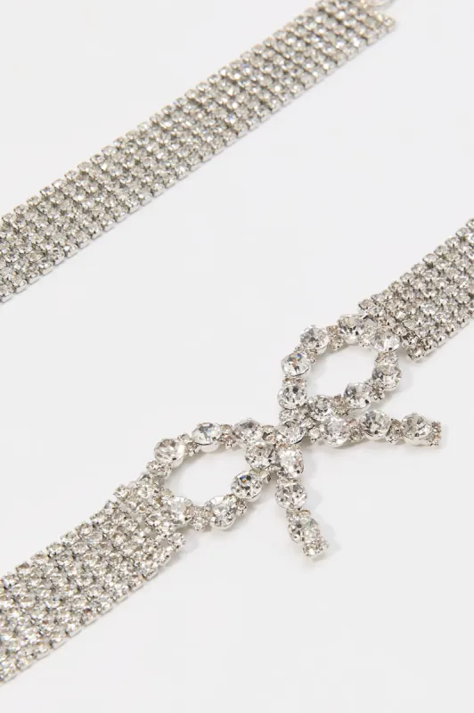 Rhinestone Bow Belt sold by Charlotte Russe