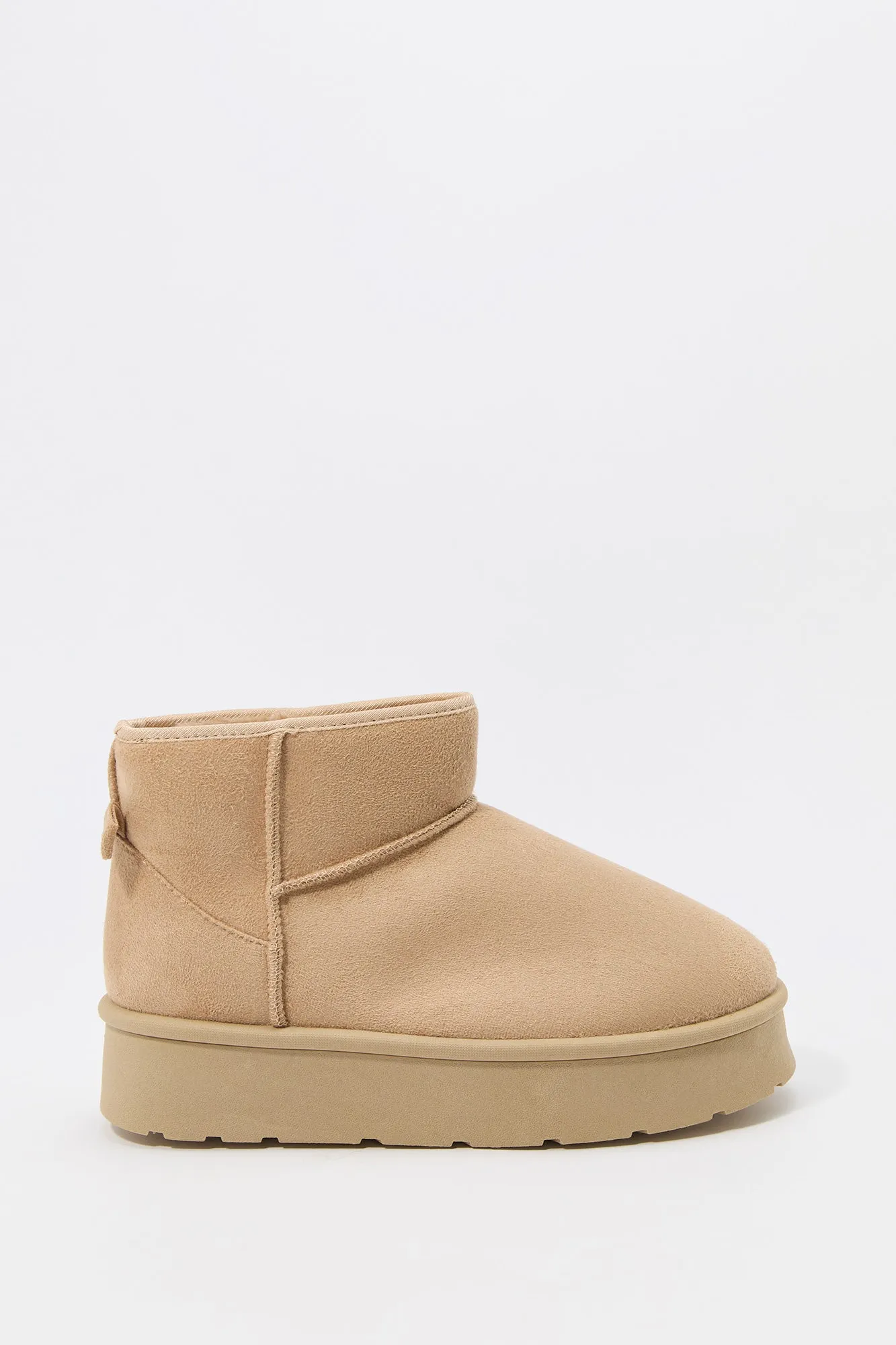 Faux Suede Platform Ankle Booties sold by Charlotte Russe product image thumbnail 5