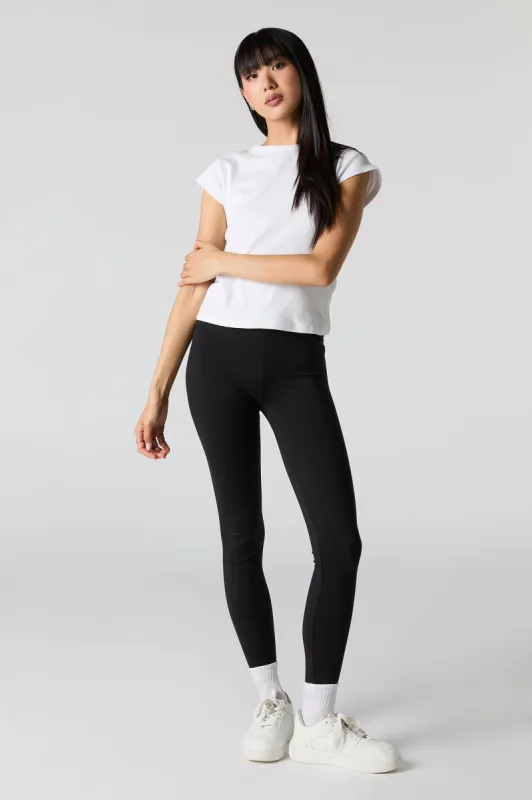 Soft Black High Rise Legging sold by Charlotte Russe