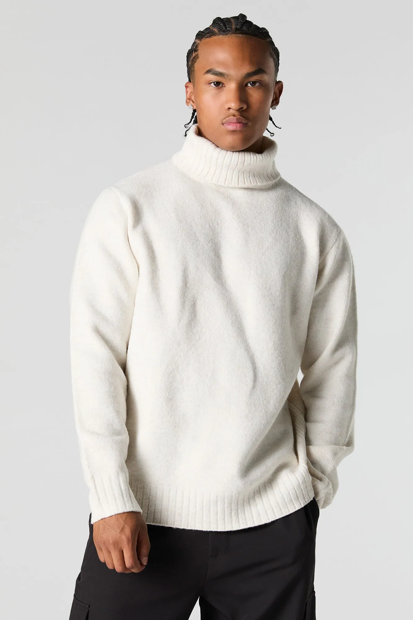 Mossy Knit Turtleneck Sweater sold by Charlotte Russe product image thumbnail 4