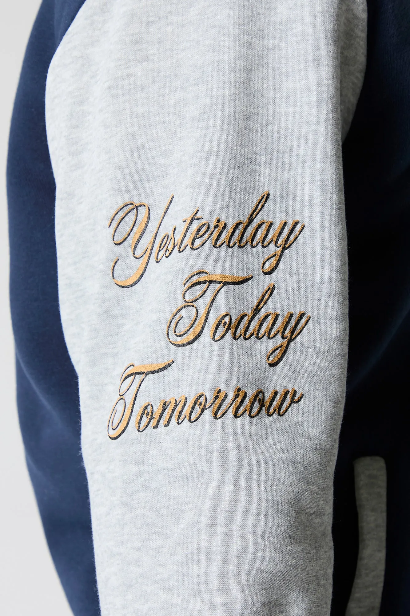 Chenille Embroidered Faux Fur Lined Zip-Up Hoodie sold by Charlotte Russe product image thumbnail 4