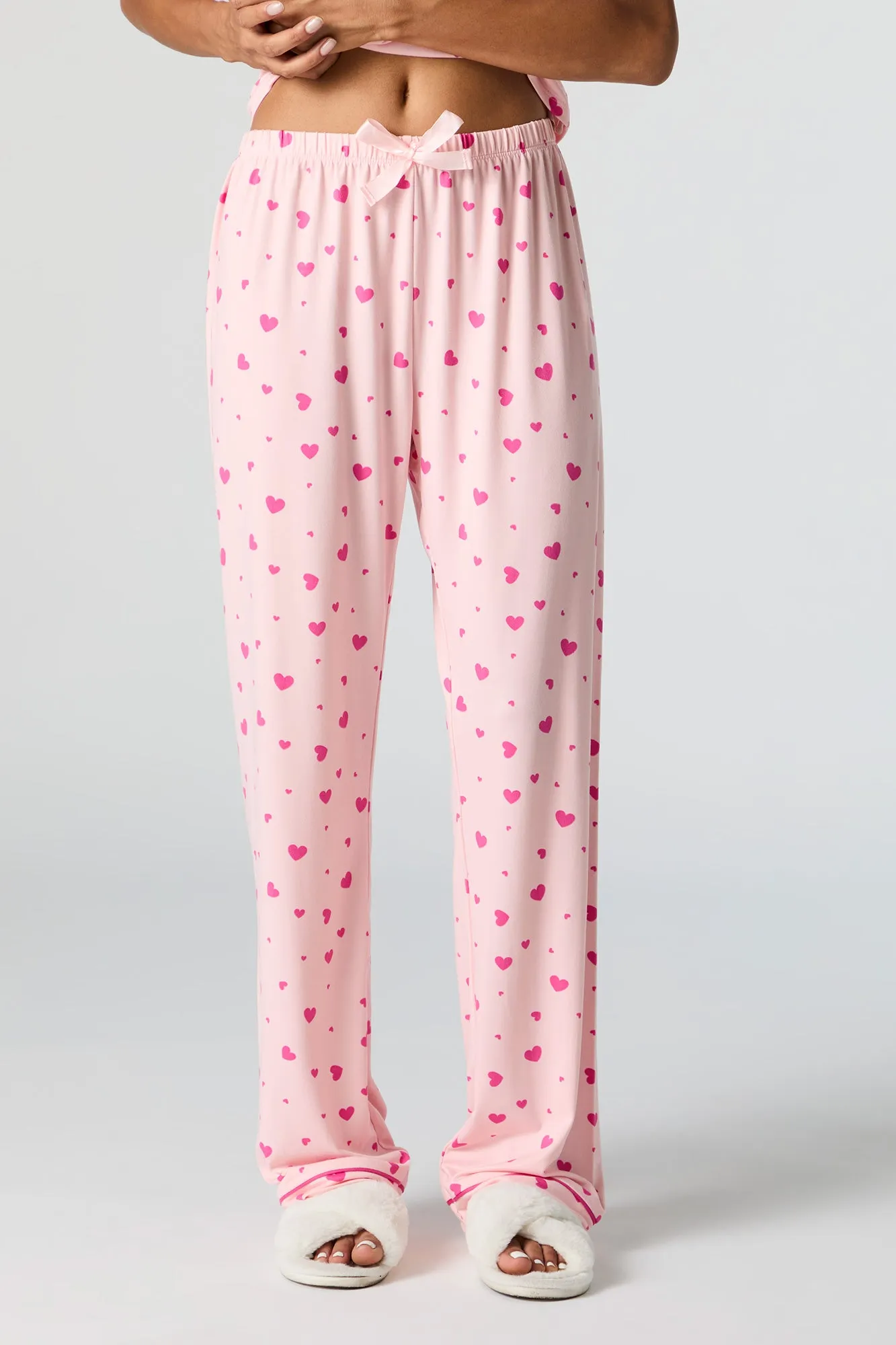 Button-Up Top and Pant 2 Piece Pajama Set sold by Charlotte Russe product image thumbnail 2