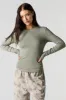 Everyday Ribbed Long Sleeve Top sold by Charlotte Russe