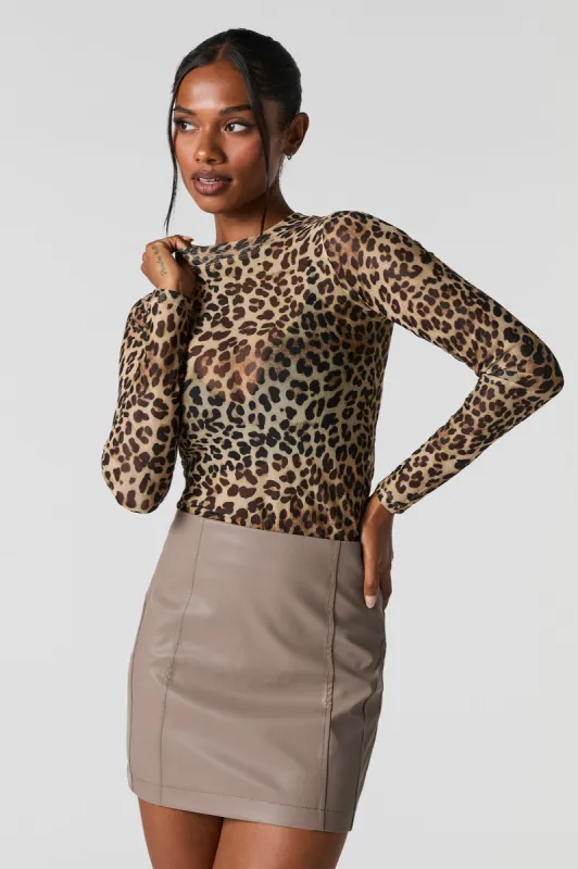 Mesh Long Sleeve Top sold by Charlotte Russe