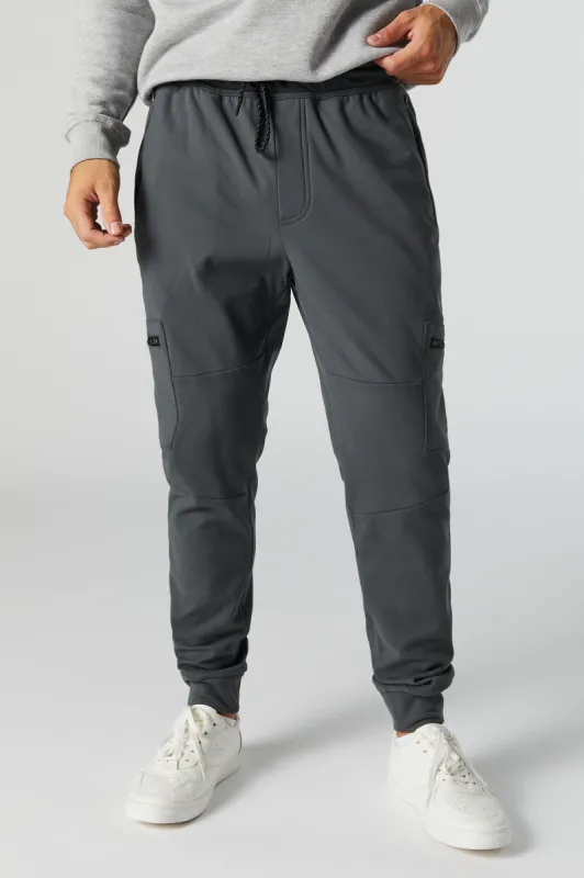 Soft Tech Fleece Cargo Jogger sold by Charlotte Russe