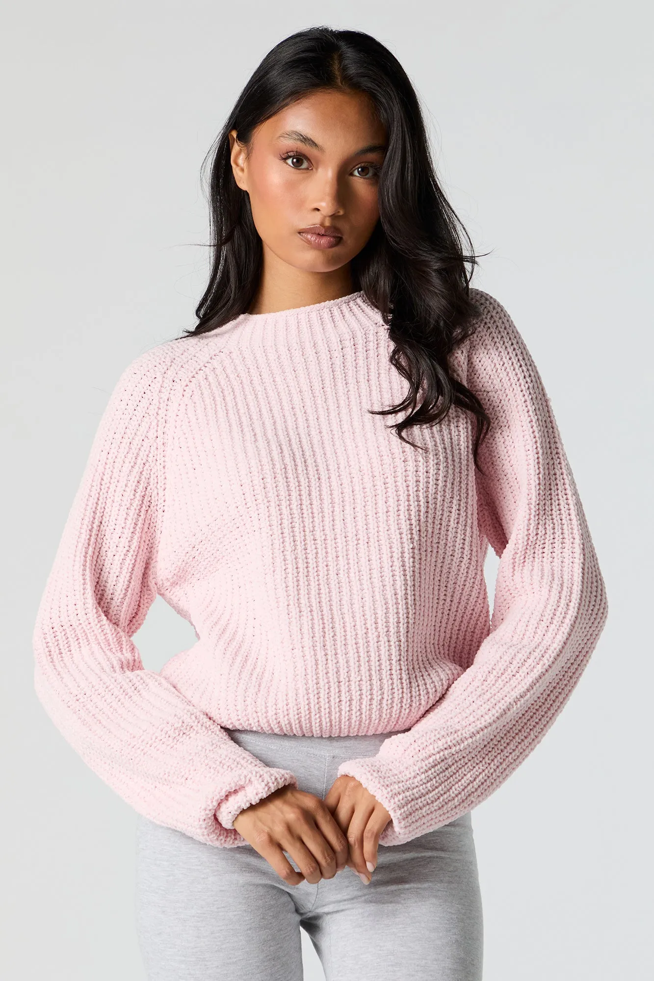 Ribbed Chunky Knit Sweater sold by Charlotte Russe product image thumbnail 4