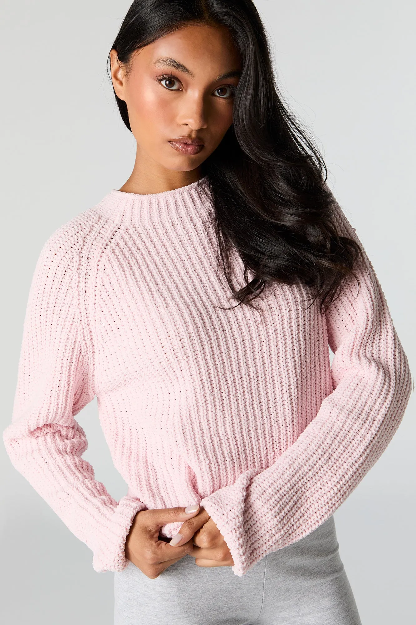 Ribbed Chunky Knit Sweater sold by Charlotte Russe