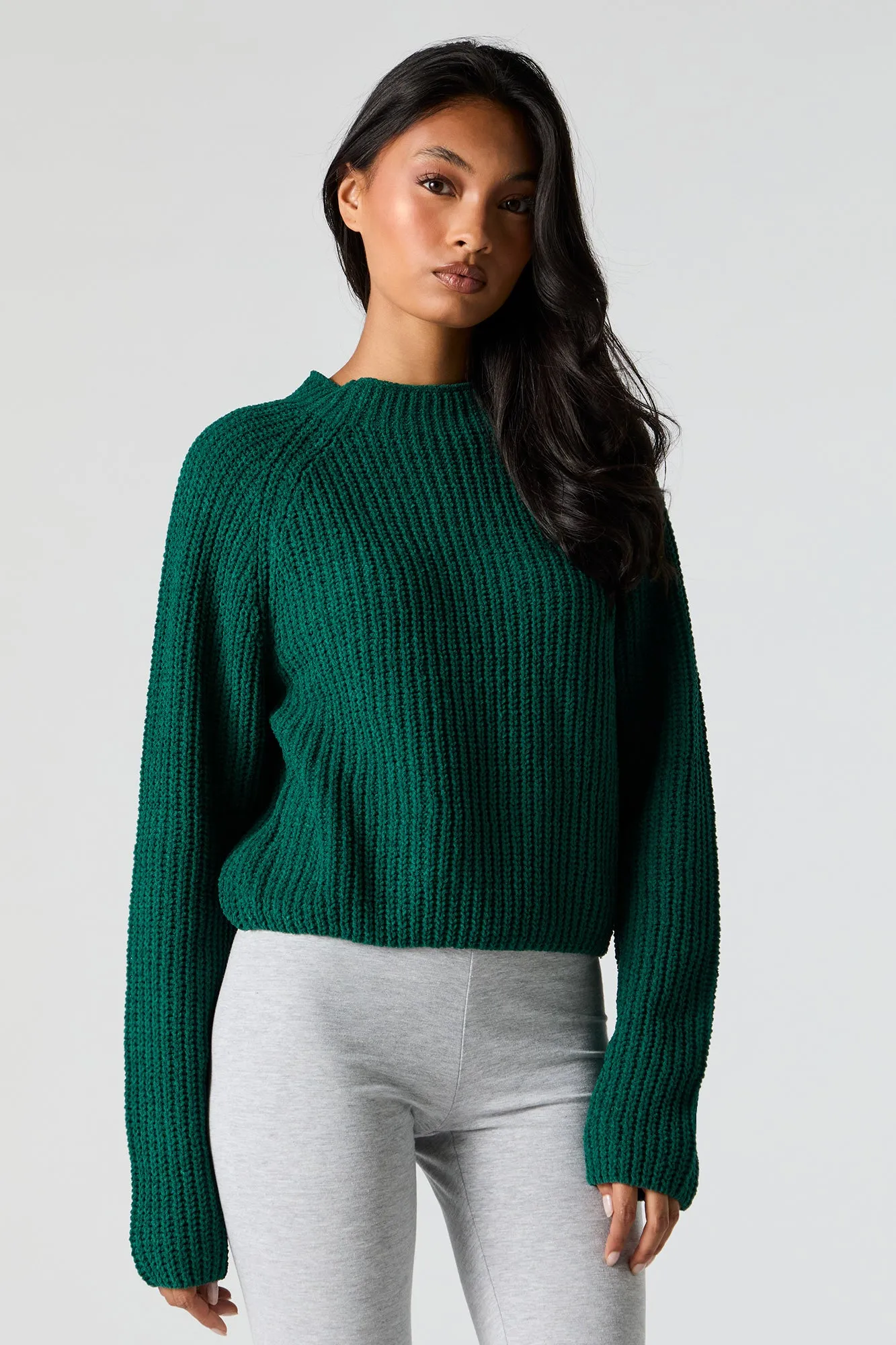 Ribbed Chunky Knit Sweater sold by Charlotte Russe product image thumbnail 5