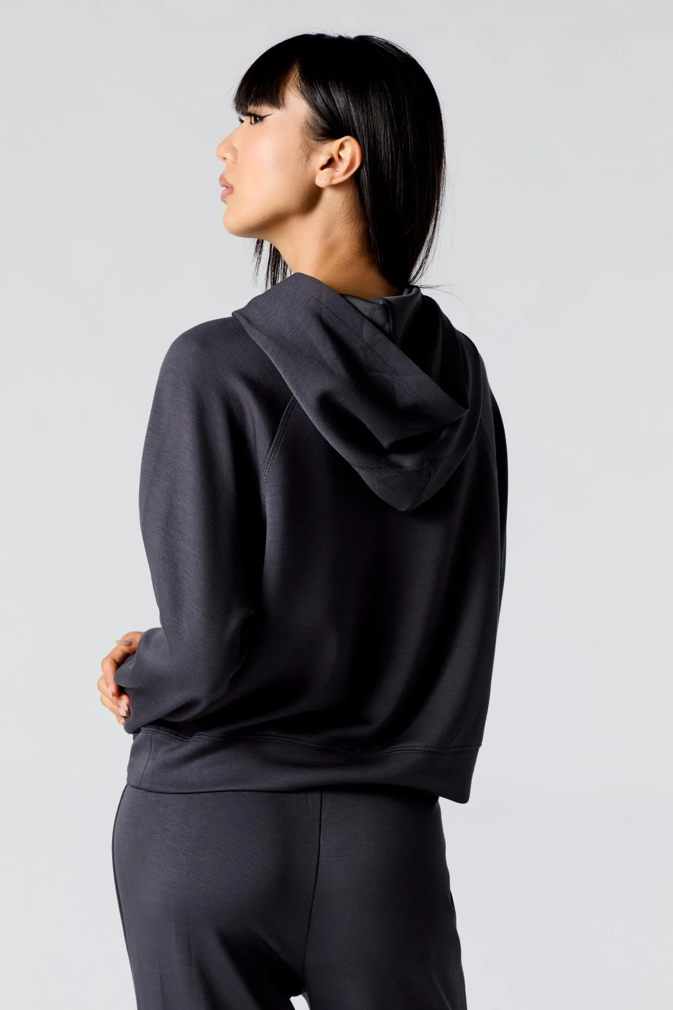 Active Boxy Hoodie sold by Charlotte Russe product image thumbnail 2