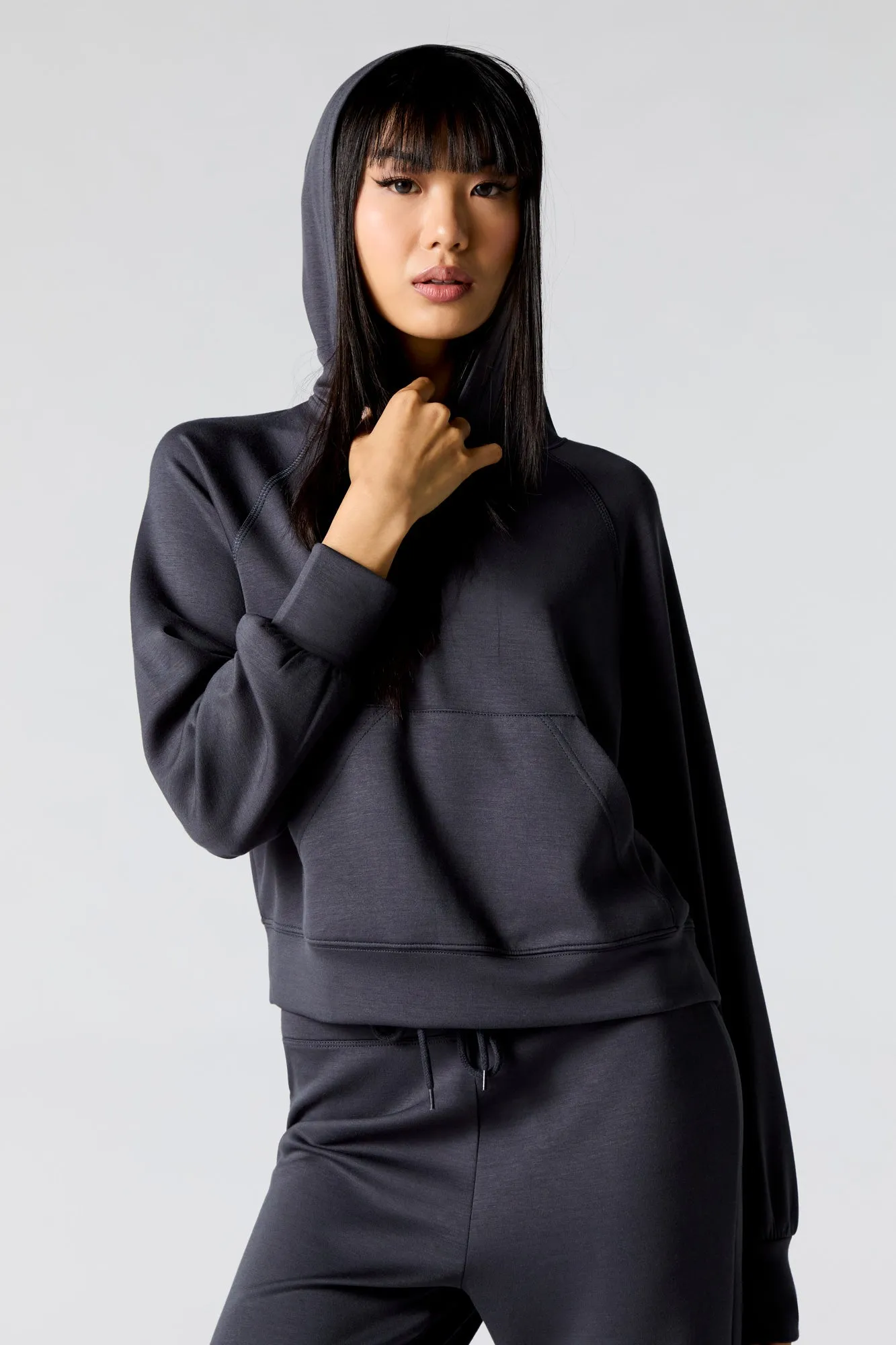 Active Boxy Hoodie sold by Charlotte Russe
