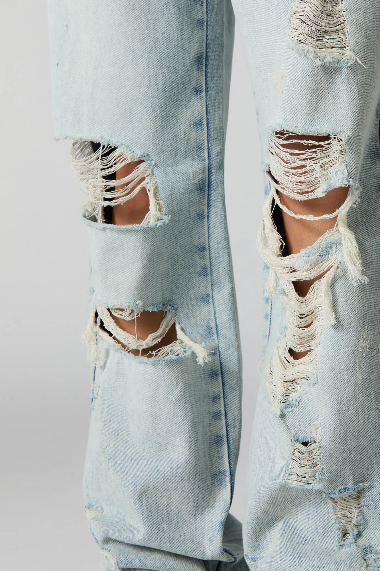 Distressed Slouchy Straight Leg Jean sold by Charlotte Russe product image thumbnail 4